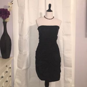 Max & Cleo Black Taffeta 'Tracey' Dress